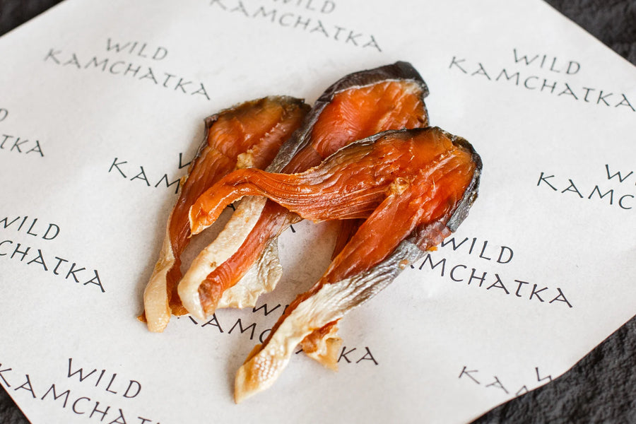 Smoked and Dried Pink Salmon Steak — 100 g